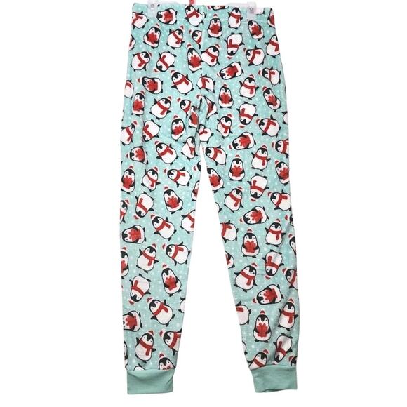 Secret Treasures Lounge Pants Plush Penguin PJ's Drawstring Pajamas S/CH Small - Picture 1 of 7
